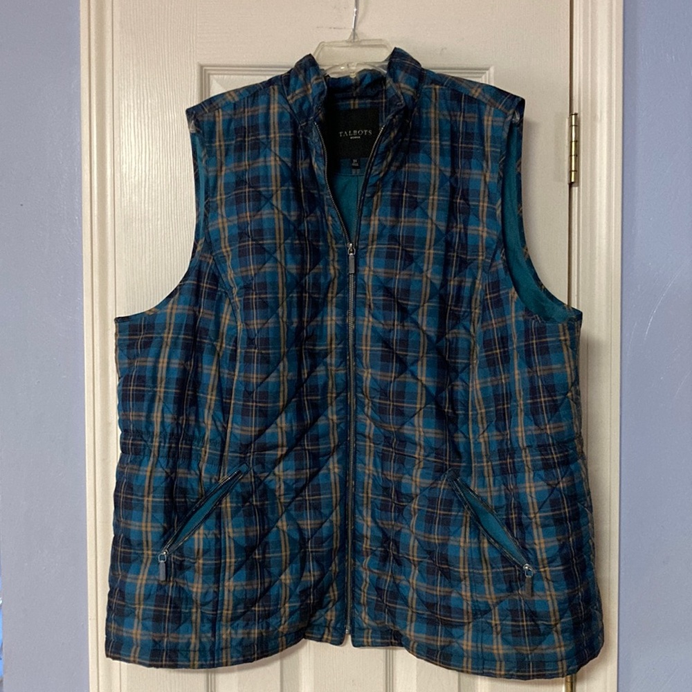 Talbots Woman Puffer Vest Size 3X Elegant